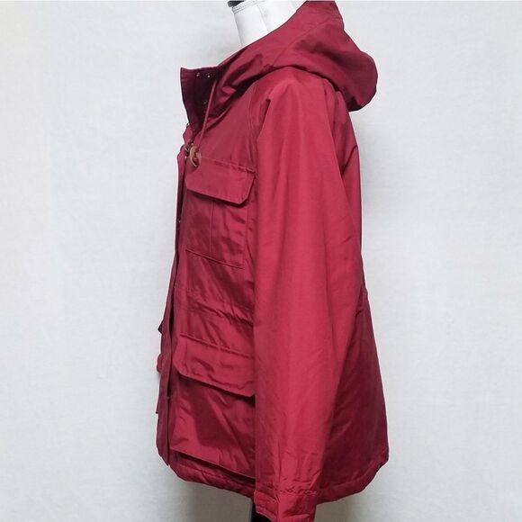 L.l. Bean Red Thinsulate Hand Warmer Hooded Jacket - Picture 6 of 13